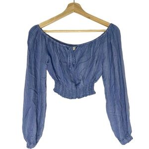 aeropostale long sleeve crop top